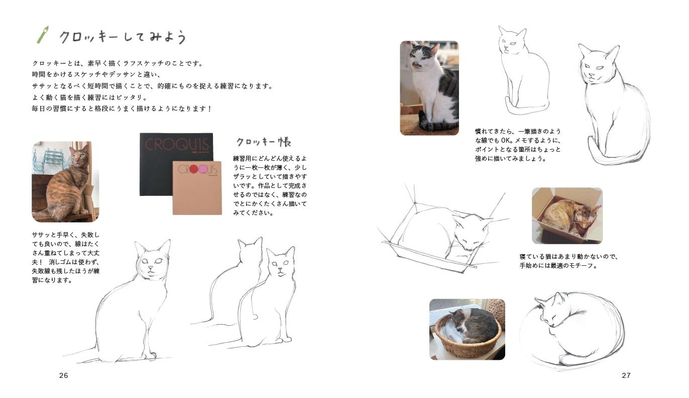 画像出典：『ねこの描き方れんしゅう帖』（小泉さよ・著／日東書院本社）