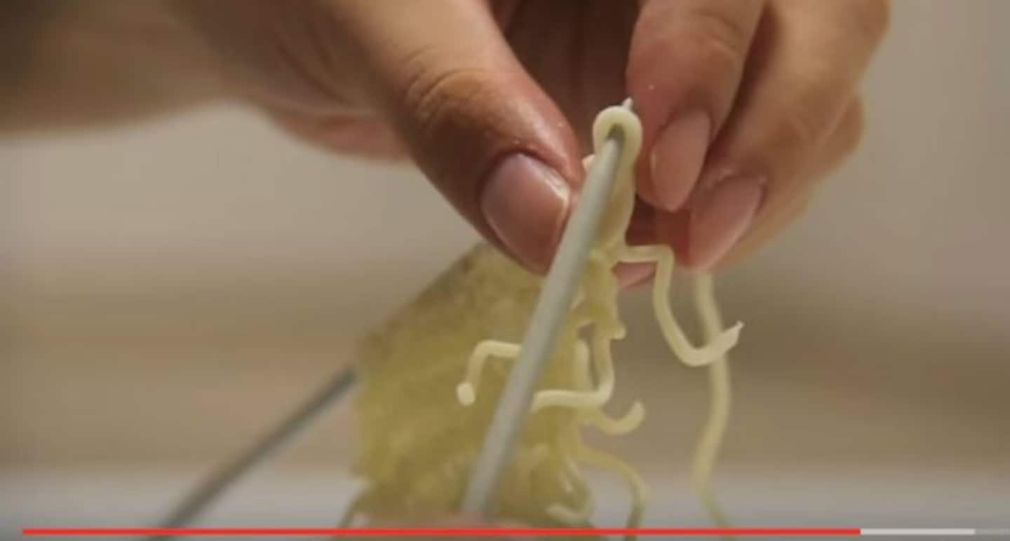 Ramen: An Edible & Knittable Material