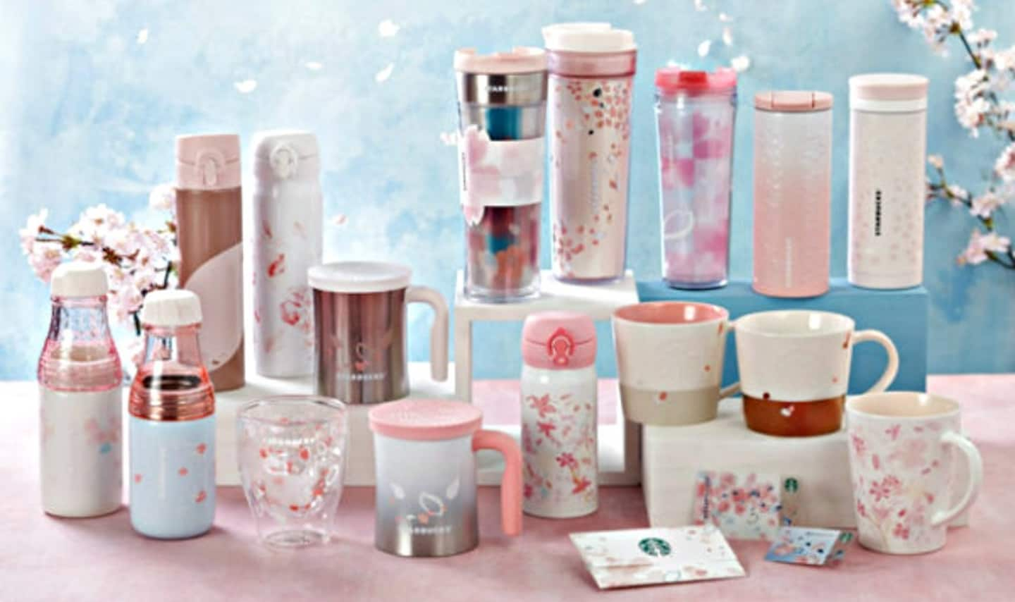 Sakura-Themed Drinks & Merchandise Galore!