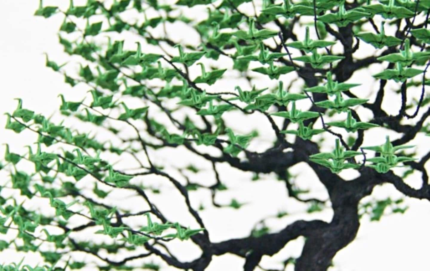 Bonsai & Origami Combine in New Japanese Art