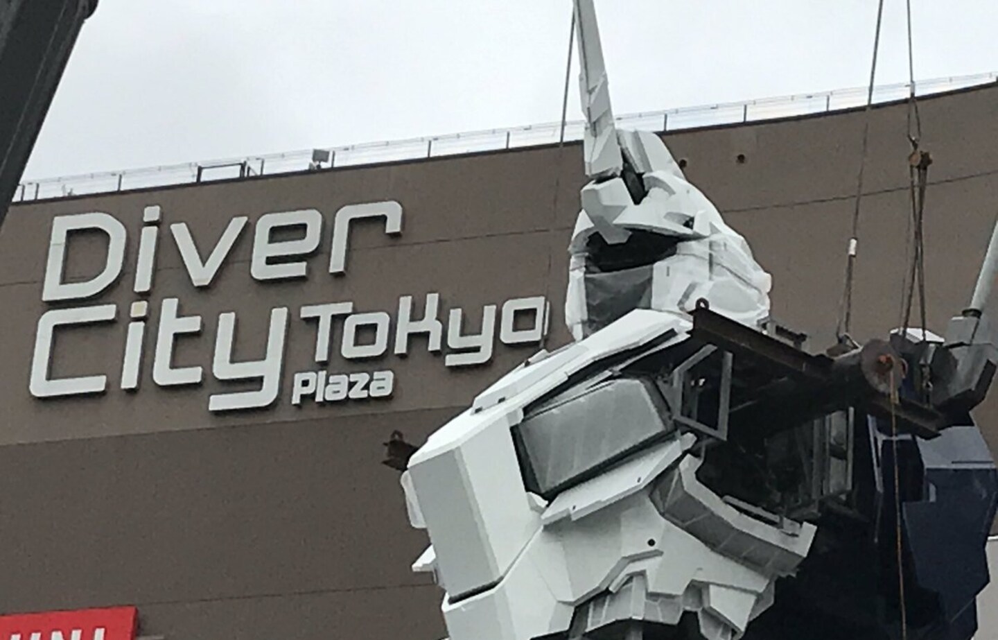 Head & Torso Mounted on Japan's Newest Gundam