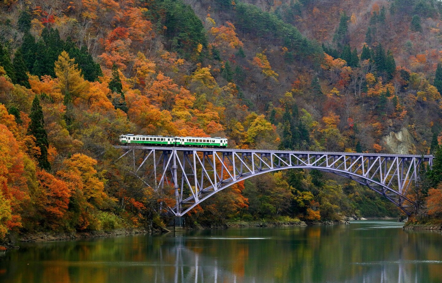 【福島自由行】戀戀鐵道 奧會津只見線秋日賞楓之旅