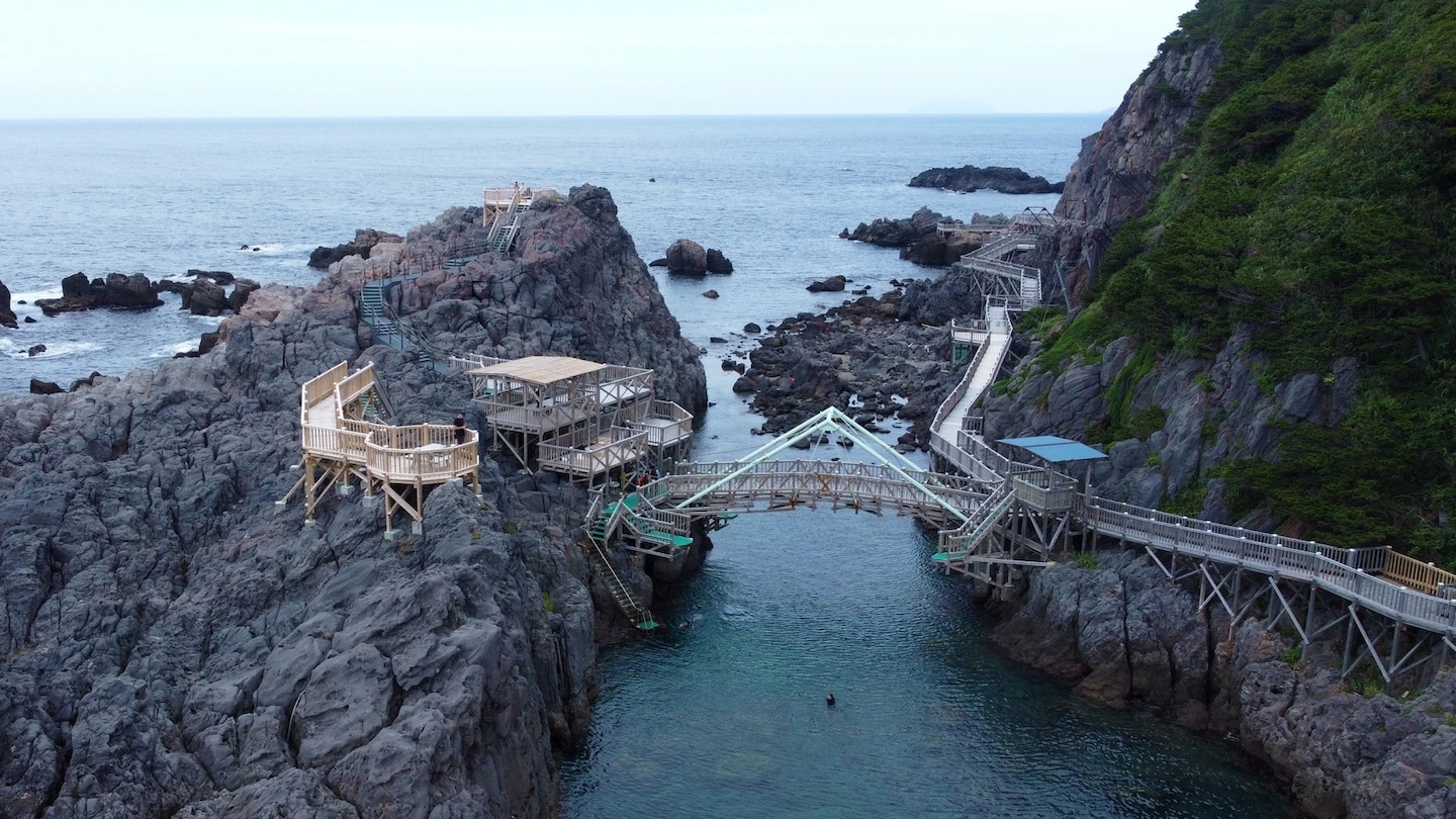 The Clear Water, Black Stone, and Dark Skies of Kozushima