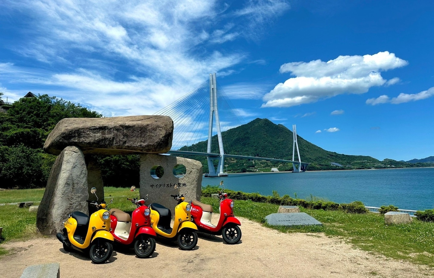 เที่ยวชมเส้นทางชิมานามิไคโด (Shimanami Kaido) ด้วยสกู๊ตเตอร์ ร้าน Shima Rider สาขามุไคชิมะ (Mukaishima)