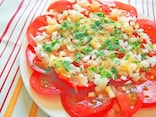 トマトサラダの簡単レシピ！ 和風玉ねぎドレッシングで