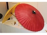 米子の淀江傘に張ることができる「和傘張り体験」