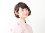 浴衣でのショートヘアに！くしゅっとした質感の外ハネアレンジ