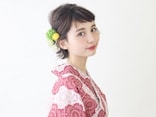 ショートヘアの浴衣に！外ハネハーフアップヘアアレンジ