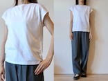 990円のTシャツが超優秀！【無印良品】二の腕ほっそりきれい見え「大人のための白T」着用レビュー