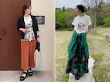 凝った印象で秋らしく見える！ “柄もの”で手軽につくる「晩夏のコーディネート」4選