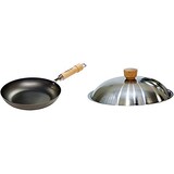  リバーライト 鉄 フライパン 極 ジャパン 26cm IH対応 日本製 中華鍋 & 蓋 極 ジャパン ステンレス カバー 26cm 日本製【セット買い】