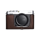  TP Original FUJIFIFILM X-E4 用 ボディーハーフケース ダークブラウン
