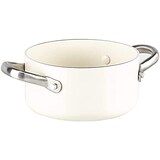  GreenChef グリーンシェフ 両手鍋 キャセロール IH 対応 16cm セラミック こびり付きにくい フッ素不使用 ビンテージ ホワイト