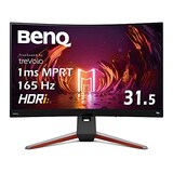  BenQ MOBIUZ EX3210R 湾曲ゲーミングモニター (31.5インチ/湾曲率1000R/165Hz/VA/WQHD/1ms/HDRi/HDR400/FreeSync Premium Pro 2.1ch treVoloスピーカー/高機能スタンド/リモコン付属/ゲームモード(FPS/RPG/レーシング)