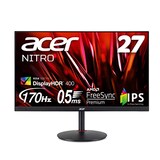  Acer ゲーミングモニター Nitro XV272UVbmiiprx 27インチ IPS 非光沢 WQHD 170Hz 0.5ms(GTG, Min.) PC/PS5/Xbox X/S向き HDMI AMD FreeSync™ Premium対応 DisplayHDR 400 スピーカー内蔵 VESAマウント対応 高さ調節 チルト スイベル ピボット フリッカーレス ブルーライト軽減