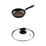  【セット買い】和平フレイズ クックデリー ダイヤモンドコート フライパン 20cm IH対応 AMB-1575 + ガラス蓋 20cm 全面物理強化 蒸気口付 AME-7189