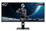  JAPANNEXT 40インチ ゲーミングモニター 144Hz 1ms UWQHD 3440x1440解像度 IPS パネル ディスプレイ (HDMI/DisplayPort/Type-C/VESA対応/高さ調節/ブルーライトカット / 視野角178°) JN-IPS40UWQHDR144