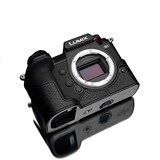  GARIZ Panasonic LUMIX S1 用 本革カメラケース XS-CHS1BK ブラック