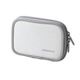  ELECOM 低反発発泡ポリウレタンアクセサリケース（参考収容寸法105*30*65mm） ホワイト ZSB-AC003WH