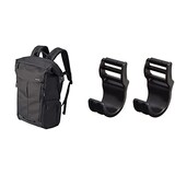  [ハクバ] 【セット買い】 HAKUBA カメラリュック プラスシェル シティ04 ロールトップバックパック ブラック SP-CT04-RBPBK + 首の負担がZEROフック KH-STH
