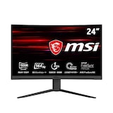  MSI ゲーミングモニター VA湾曲パネル 144Hz 23.6インチ スリムベゼル 高い色再現性 フルHD/1ms/FreeSync Premium/HDMI/DP Optix G24C4