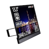  JAPANNEXT 13.3インチ モバイルモニター IPS パネル 4K UHD 3840x2160解像度 スマートケース付き (Type C/PC対応/スピーカー内蔵/非光沢) JN-MD-IPS133UHDR
