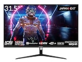  JAPANNEXT 31.5インチ ゲーミングモニター 165Hz 1ms WQHD 2560x1440解像度 IPS パネル ディスプレイ (HDMI/DisplayPort/VESA対応/ブルーライトカット / 視野角178°) JN-IPS3150WQHDR165