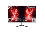  JAPANNEXT 27インチ ゲーミングモニター 144Hz 5ms フルHD 1920x1080解像度 VA パネル ディスプレイ (HDMI/DisplayPort/ブルーライトカット / 視野角178°) JN-VG27144FHDR