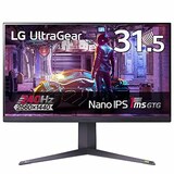  LG ゲーミングモニター UltraGear 32GQ850-B 31.5インチ/WQHD(2560×1440)/Nano IPS/1ms(GtoG)/240Hz/HDMI2.1対応/G-SYNC Compatible,FreeSync Premium Pro/Vesa DisplayHDR600/DCI-P3 98%/HDMI×2,DisplayPort/ピボット,高さ調節/3年安心・無輝点保証