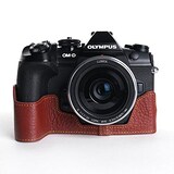  TP Original OLYMPUS E-M1 Mark2 用 ボディーハーフケース ブラウン