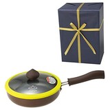  【包装紙ラッピング済】フライパン マロン 20cm (包装紙ネイビー)
