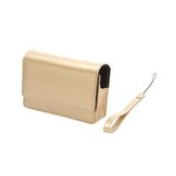 ロアス エナメルデジタルカメラケース ハンドストラップ付 シャンパンゴールド DCC-049GL