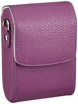  和湘堂 Panasonic Lumix DMC-SZ10 デジタルカメラ専用 カメラケース 合成革ケース 2色「510-0038E」 (紫)
