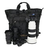  aosta カメラトートバッグ Sanctuary III RT140 12L ブラックカモフラージュ レインカバー付 望遠レンズ収納 リュック2WAY AOC-ST3RT140BKCF