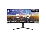  JAPANNEXT 39.7インチ モニター 5K2K 5120x2160解像度 IPS ディスプレイ (KVM/HDMI/USB-C 給電 (65W) / DisplayPort/スピーカー内蔵/高さ調節/VESA対応/ブルーライトカット) JN-5X40