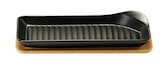  カネセ フライパン ブラック 本体/28X10XH3.8cm コルク/29X9.5XH0.6cm ピッタリde焼 深姿焼・コルク台付(ブラック) G-701
