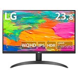  【Amazon.co.jp 限定】LG フレームレス モニター ディスプレイ 24QP500-B 23.8インチ/WQHD(2560×1440) / IPS非光沢/HDR / 75Hz / FreeSync対応/HDMI×2、DisplayPort / 3年安心・無輝点保証