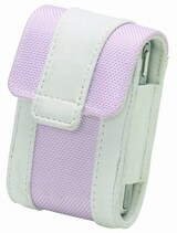  エツミ カメラポーチ pixie ピンク/ホワイト E-1647