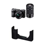  【α6400Y と ボディケース セット】 大切なカメラをキズや汚れからガードしたい方に。ILCE-6400Yダブルズームレンズキット ブラック + LCS-EBE ブラック