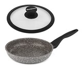  Barazzoni(バラゾーニ) シリコンエッジ耐熱強化ガラス蓋付き IH対応 フライパン 28cm Gran Sasso Extra 85510602830-SL