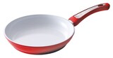  D&S 【セラミックコーティング・IH対応】 アルミフォージドフライパン 26cm ホワイトレッド DSFF26-WHRE