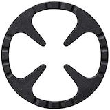  イシガキ 鉄鋳物 五徳サポート 約幅14×奥行14×高さ0.8cm デリッシュ・ライフ アウトドア 4245 黒