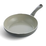  グリーンシェフ フライパン 26cm IH・ガス火対応 【アースカラー】 PFASフリー 有害物質・フッ素樹脂不使用 スターターモデル ダイヤモンド粒子配合 クォーツ グレー CC005424-004