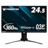  Acer ゲーミングモニター Predator X25bmiiprzx 24.5インチ IPS 非光沢 フルHD 0.3ms(GTG, Min.)360Hz (HDMI 240Hz) USB3.2 G-SYNC Compatible VESA DisplayHDR 400 Delta E<1 スピーカー内蔵 VESAマウント対応 高さ調節 チルト スイベル ピボット