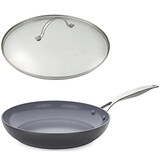  【Amazon.co.jp限定】【セット商品】 グリーンパン ヴェニスプロ フライパン 28cm + ステンレスガラス蓋 28cm 2点セット セラミック こびり付きにくい フッ素不使用 安心安全