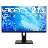  Acer モニター AlphaLine B227Qbmiprzx21.5インチ IPS 非光沢 フルHD 4ms ミニD-Sub 15ピン VESAマウント対応 スピーカー内蔵 高さ調整 ピボット スイベル チルト スピーカー搭載 フリッカーレス ブルーライト軽減 フレームレスデザイン