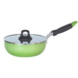  ファティエ フラットガラス蓋付ＩＨディープフライパン20ｃｍ グリーン S-0051