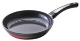 D&S 【セラミックコーティング・IH対応】 アルミフォージドフライパン 24cm ブラックレッド DSFF24-BKRE