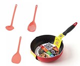  MISM ２６ｃｍ深パンフライパンとConcept Kitchenキッチンツール３点セット