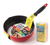  MISM IHマーブル深パン２６ｃｍ＆アクリルネットクリーナー３Ｐ　セット